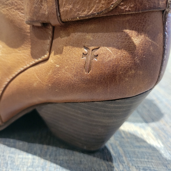 Frye Brown Leather Ankle Boots - Picture 4 of 16